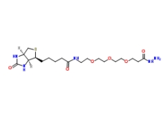 英文名稱：	Biotin-PEG3-propionic hydrazide 中文名稱：	生物素-PEG3-酰肼 MF：	C19H35N5O6S MW：	461.58 CAS：	1381861-94-4 描述	Biotin-PEG3-propionic hydrazide 是基于 PEG 結(jié)構(gòu)的 PROTAC linker,可以用來制備 PROTAC。 關(guān)于我們： 西安瑞禧生物科技有限公司是一家集研發(fā)，生產(chǎn)，銷售為一體的高科技企業(yè)，可提供合成磷脂、高分子聚乙二醇衍生物、嵌段共聚物、順磁/超順磁性納米顆粒、納米金及納米金棒、近紅外熒光染料、活性熒光染料、熒光標(biāo)記的葡聚糖BSA和鏈霉親和素、蛋白交聯(lián)劑、小分子PEG衍生物、點擊化學(xué)產(chǎn)品、樹枝狀聚合物、環(huán)糊精衍生物、大環(huán)配體類、熒光量子點、透明質(zhì)酸衍生物、石墨烯或氧化石墨烯、碳納米管、富勒烯等等，可以滿足不同客戶的定制需求。 描述： 規(guī)格：1mg 5mg 10mg 純度：99% 狀態(tài)：固體/溶液 用途：科研！ 溫馨提示：僅用于科研，不能用于人體實驗！ 廠家：西安瑞禧生物科技有限公司 推薦產(chǎn)品： 1253286-56-4 122567-66-2 122266-55-1 122266-55-1 1221498-88-9 1217850-77-5 1217605-72-5 1217481-41-8 1217455-99-6 120550-35-8 120550-35-8 12:0 生物素-18:1 PE cas:2260669-91-6 11-巰基十一酸-(8-生物素酰胺基-3，6-二氧辛基)酰胺(MBDA) 119616-38-5,Sulfo-NHS-Biotin,NHS-SS-Biotin,142439-