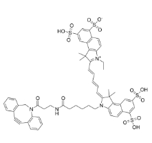 cas:1857352-95-4 ，Cy5.5 DBCO，Cy5.5標(biāo)記二苯基環(huán)辛炔
