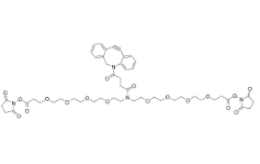 CAS:2639395-38-1，DBCO-N-bis(PEG4-NHS ester)，二苯基環(huán)辛炔-N-bis(四聚乙二醇-琥珀酰亞胺酯)