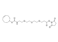 CAS：2141981-88-4，TCO-PEG3-NHS ester，反式環(huán)辛烯-三聚乙二醇-羥基琥珀酰亞胺酯