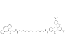 DBCO-PEG4-TAMRA，TAMRA-PEG4-DBCO，CAS號：1895849-41-8，二苯基環(huán)辛炔-四聚乙二醇-TAMRA