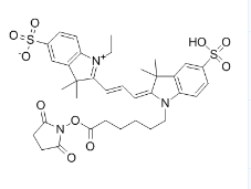 磺酸基-146368-16-3，Cy3-N-羥基琥珀酰亞胺酯,熒光染料,Sulfo-Cyanine3 NHS ester,		