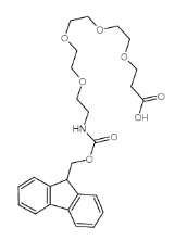 cas:557756-85-1，F(xiàn)moc-NH-PEG4-CH2CH2COOH，5,8,11,14-四氧雜-2-氮雜十七烷二酸1-(9H-芴-9-基甲基)酯