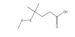 cas:796073-55-7，4-Methyl-4-(methyldisulfanyl)pentanoic acid，4-甲基-4-(甲基二硫烷基)戊酸